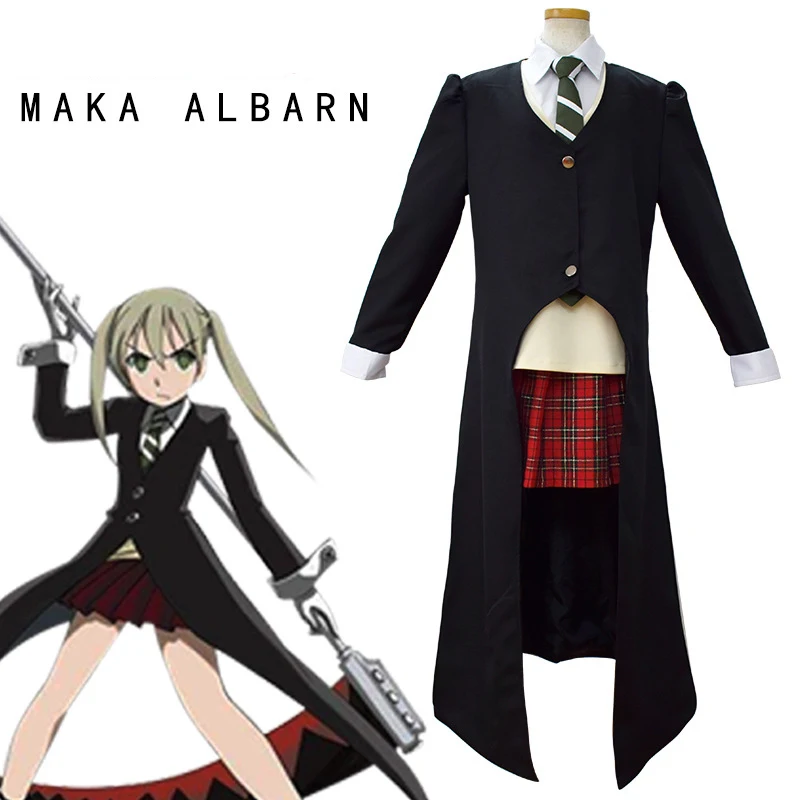 Women Girl Skirt Set Soul Eater Maka Albarn Cosplay Costume for Trench Carnival Party Costume Uniform Halloween Blonde Wig
Women Girl Skirt Set Soul Eater Maka Albarn Cosplay Costume for Trench Carnival Party Costume Uniform Halloween Blonde Wig
