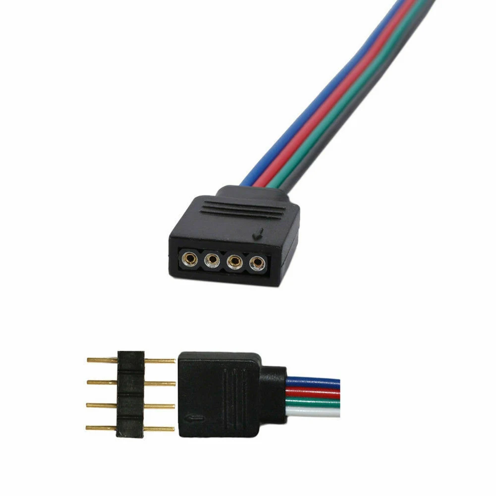 5 Pcs Car 4 Pin Male Female Connector Cable For LED SMD 2835/3528/5050 RGB Flexible Strip Light High Quality
5 Pcs Car 4 Pin Male Female Connector Cable For LED SMD 2835/3528/5050 RGB Flexible Strip Light High Quality