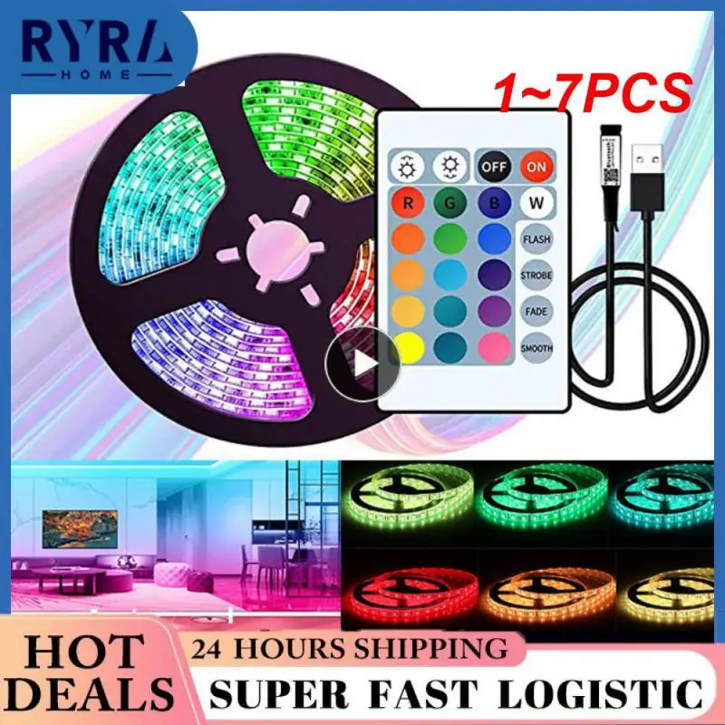 1~7PCS 5050 RGB Led Strip Lights 1M-30M 5V USB led strip TV BackLight Room Decoration Led Tape Diode Flexible Ribbon
1~7PCS 5050 RGB Led Strip Lights 1M-30M 5V USB led strip TV BackLight Room Decoration Led Tape Diode Flexible Ribbon