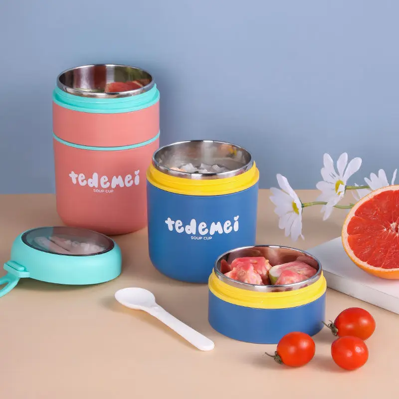 530ML/710ML Creative New Stainless Steel Insulation Box Portable Office Worker Student Lunch Lunch Box Soup Can Food Storage
530ML/710ML Creative New Stainless Steel Insulation Box Portable Office Worker Student Lunch Lunch Box Soup Can Food Storage