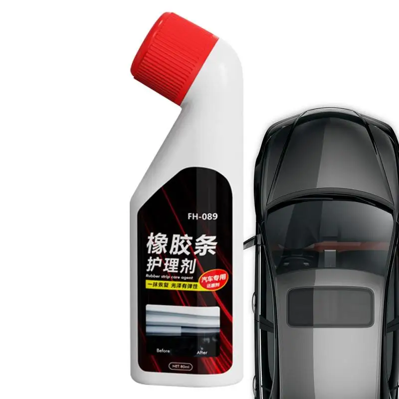 

Rubber Seal Protectant 80ml Safe Auto Detailing Supplies User Friendly Trim Restorer Long-Lasting Crystals Coating For Car