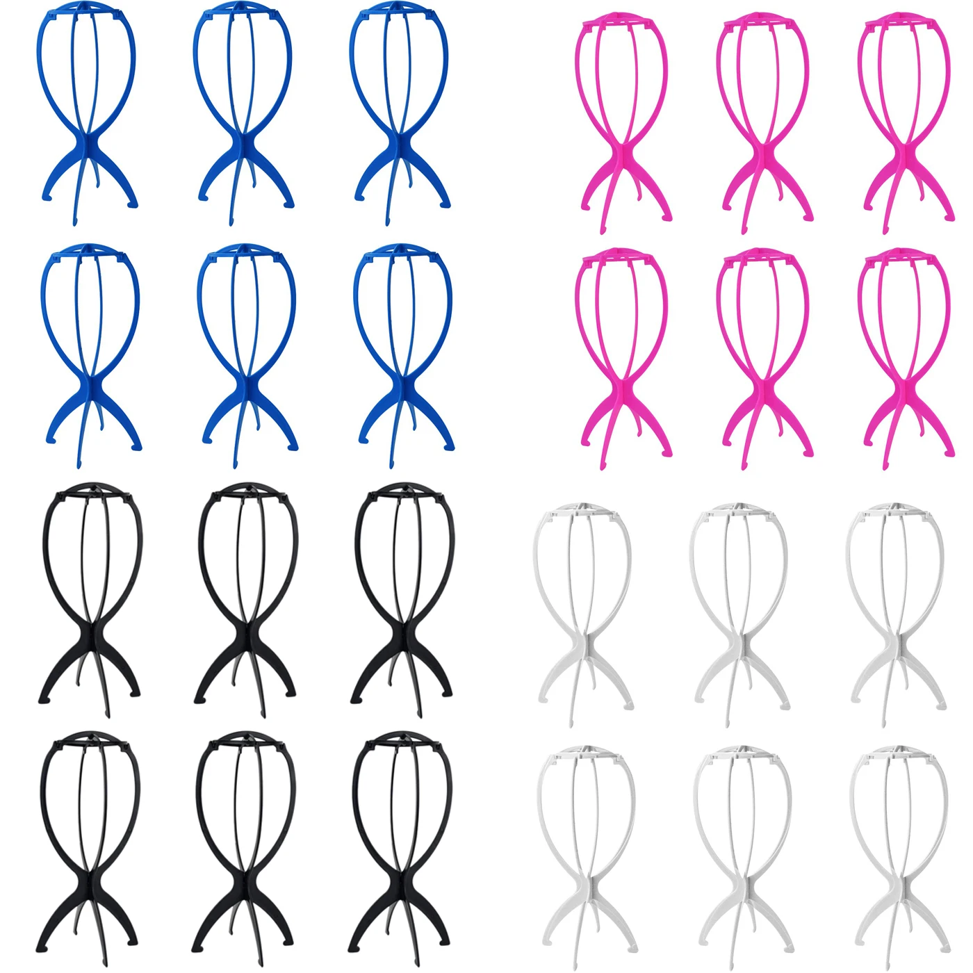 1 Set 6Pcs Wig Stand Holder Portable Durable Plastic Folding Wig Holder Hairpieces Display Tool Stable Wig Stand Dryer
1 Set 6Pcs Wig Stand Holder Portable Durable Plastic Folding Wig Holder Hairpieces Display Tool Stable Wig Stand Dryer