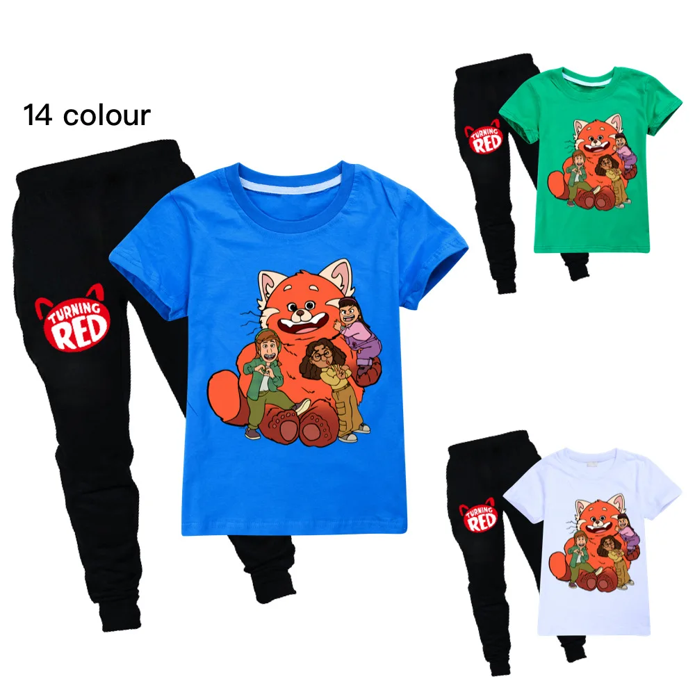 2022 New Disney Turning Red Cartoon Printing Cotton Sportswear Suit Boys and Girls Short-Sleeved T-Shirt + Trousers
2022 New Disney Turning Red Cartoon Printing Cotton Sportswear Suit Boys and Girls Short-Sleeved T-Shirt + Trousers