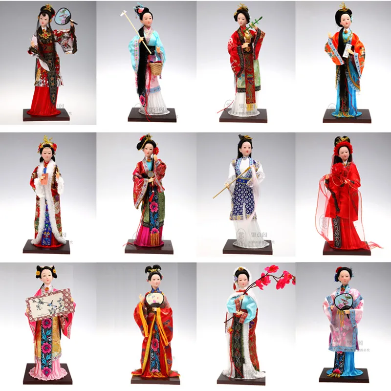 Creative Chinese Doll Ancient-style Dolls of the Qing Dynasty Twelve Golden Hair Handicrafts of Dream of Red Mansions Best Gift
Creative Chinese Doll Ancient-style Dolls of the Qing Dynasty Twelve Golden Hair Handicrafts of Dream of Red Mansions Best Gift