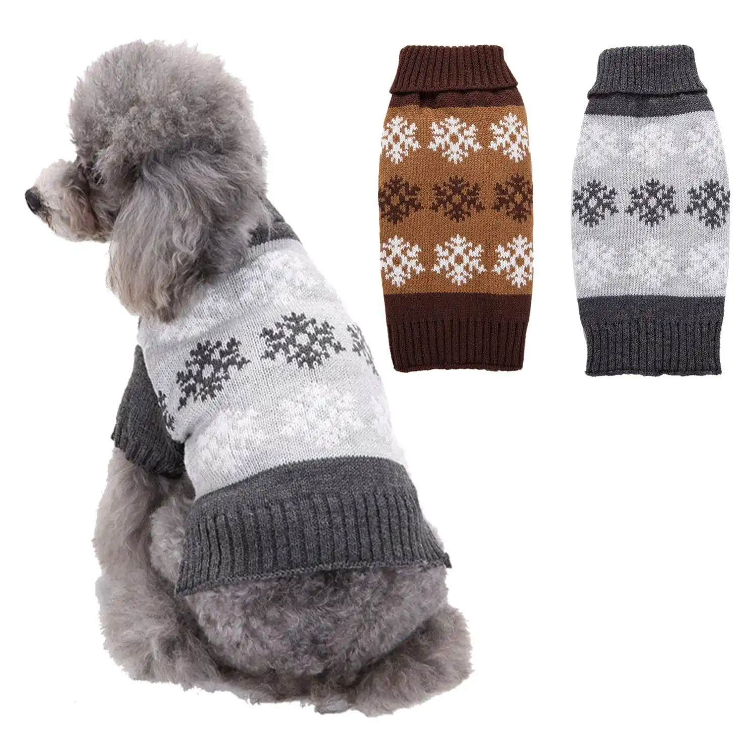 Dog Sweaters For Small Dog Snowflake Dog Turtleneck Knitwear Warm Pet Winter Clothes Small Dogs Sweaters For Cold Weather
Dog Sweaters For Small Dog Snowflake Dog Turtleneck Knitwear Warm Pet Winter Clothes Small Dogs Sweaters For Cold Weather