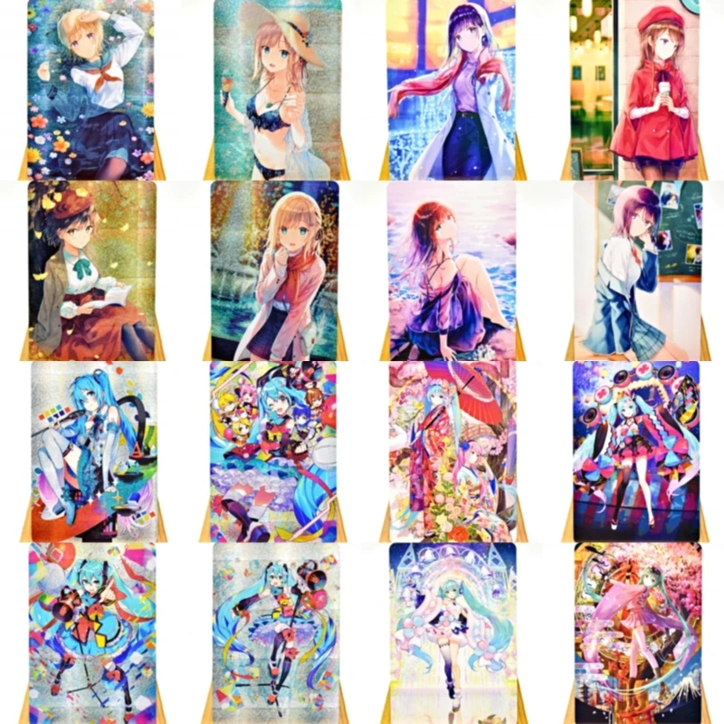 4 Anime Flash Cards Anime Doujin ACG Hatsune Miku Card Fan Mika Collection Kawaii Girl Sexy Girl Collection Card
4 Anime Flash Cards Anime Doujin ACG Hatsune Miku Card Fan Mika Collection Kawaii Girl Sexy Girl Collection Card