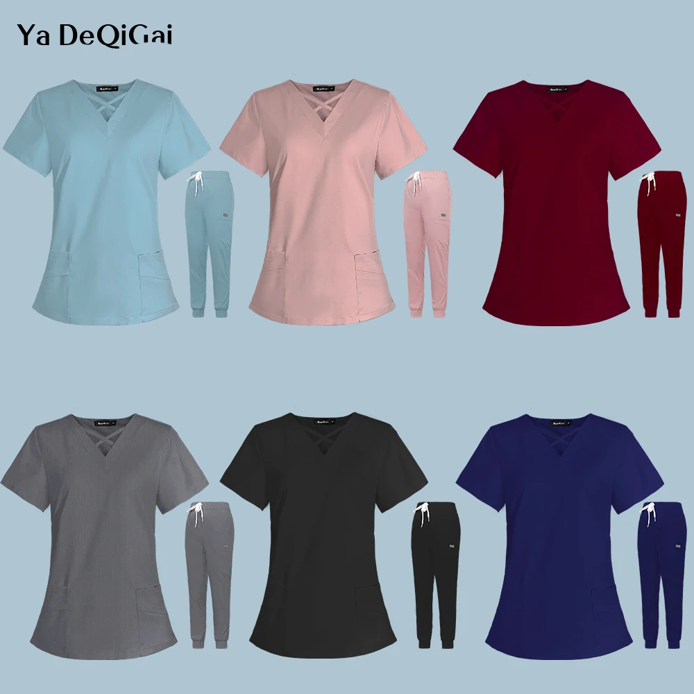Medical suits clothes Scrubs Tops Pants Hospital Doctor Working Scrubs set High Quality Spa Uniforms Unisex V-Neck Work clothes
Medical suits clothes Scrubs Tops Pants Hospital Doctor Working Scrubs set High Quality Spa Uniforms Unisex V-Neck Work clothes