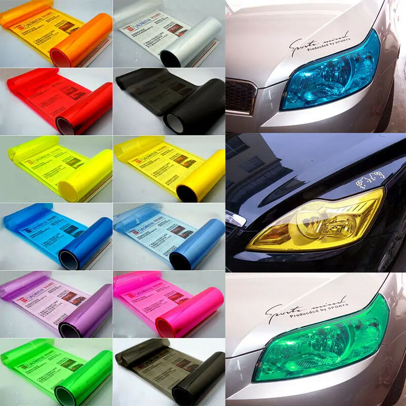 30*60cm Car Fashion Headlight Sticker Taillight Fog Light Tint Wrap Vinyl Protector Film Car Styling Exterior Accessories
30*60cm Car Fashion Headlight Sticker Taillight Fog Light Tint Wrap Vinyl Protector Film Car Styling Exterior Accessories