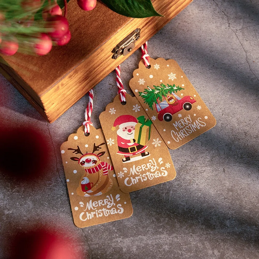 100Pcs Gift Tags & 20M Strings New Christmas Kraft Paper Gift Tags Scallop Label Luggage Blank + Strings High Quality
100Pcs Gift Tags & 20M Strings New Christmas Kraft Paper Gift Tags Scallop Label Luggage Blank + Strings High Quality