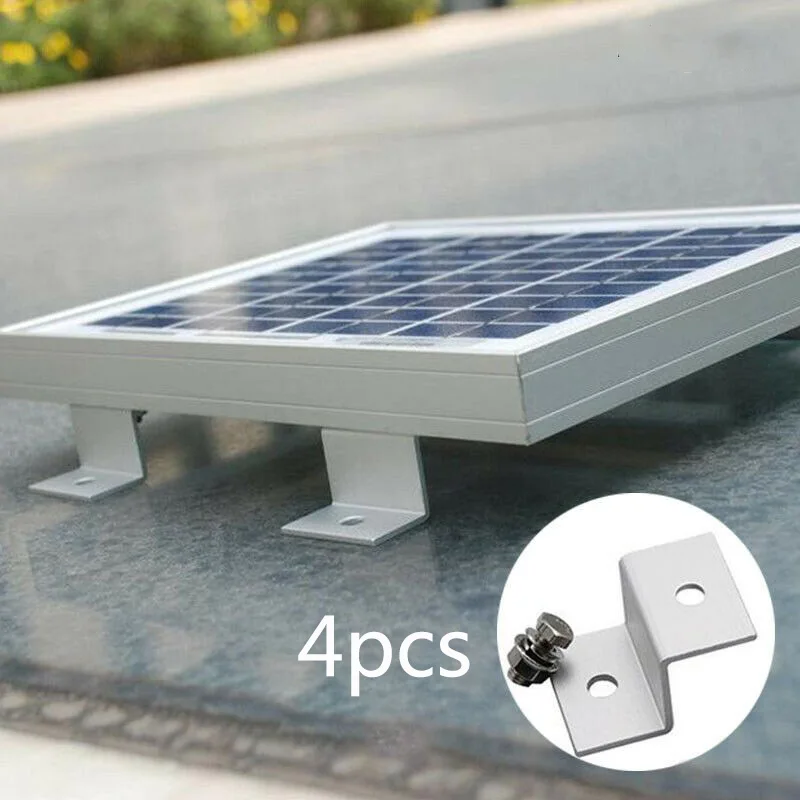 4pcs Z Style Solar Panel Mounts Solar Energy Battery Mounting Brackets ZBR-01 PV Modules For RV Camper Van Yacht Cement Roof
4pcs Z Style Solar Panel Mounts Solar Energy Battery Mounting Brackets ZBR-01 PV Modules For RV Camper Van Yacht Cement Roof
