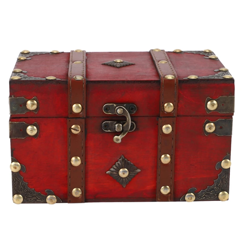 Retro Treasure Chest Vintage Wooden Storage Box Antique Style Jewelry Organizer for Jewelry Box Trinket Box Small
Retro Treasure Chest Vintage Wooden Storage Box Antique Style Jewelry Organizer for Jewelry Box Trinket Box Small