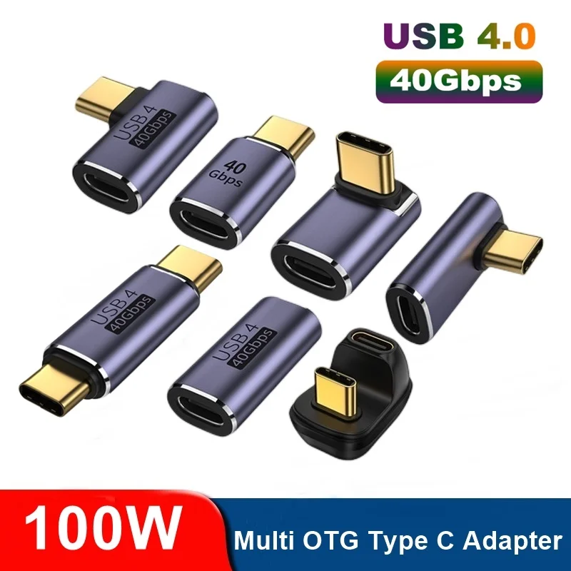 USB C Adapters U-Shape Straight Angle Adapter Type C Female to Type C Male 40Gbps Fast Data Adapter Converter Charging Adapters
USB C Adapters U-Shape Straight Angle Adapter Type C Female to Type C Male 40Gbps Fast Data Adapter Converter Charging Adapters