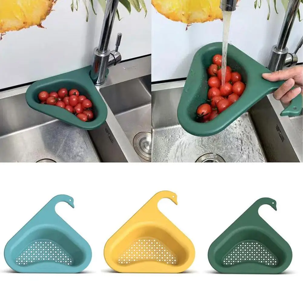 Kitchen Leftovers Sink Strainer Fruit Vegetable Sink Drain Basket Sponge Rack Hanging Drain Filter Multifunctional Kitchen Tool
Kitchen Leftovers Sink Strainer Fruit Vegetable Sink Drain Basket Sponge Rack Hanging Drain Filter Multifunctional Kitchen Tool