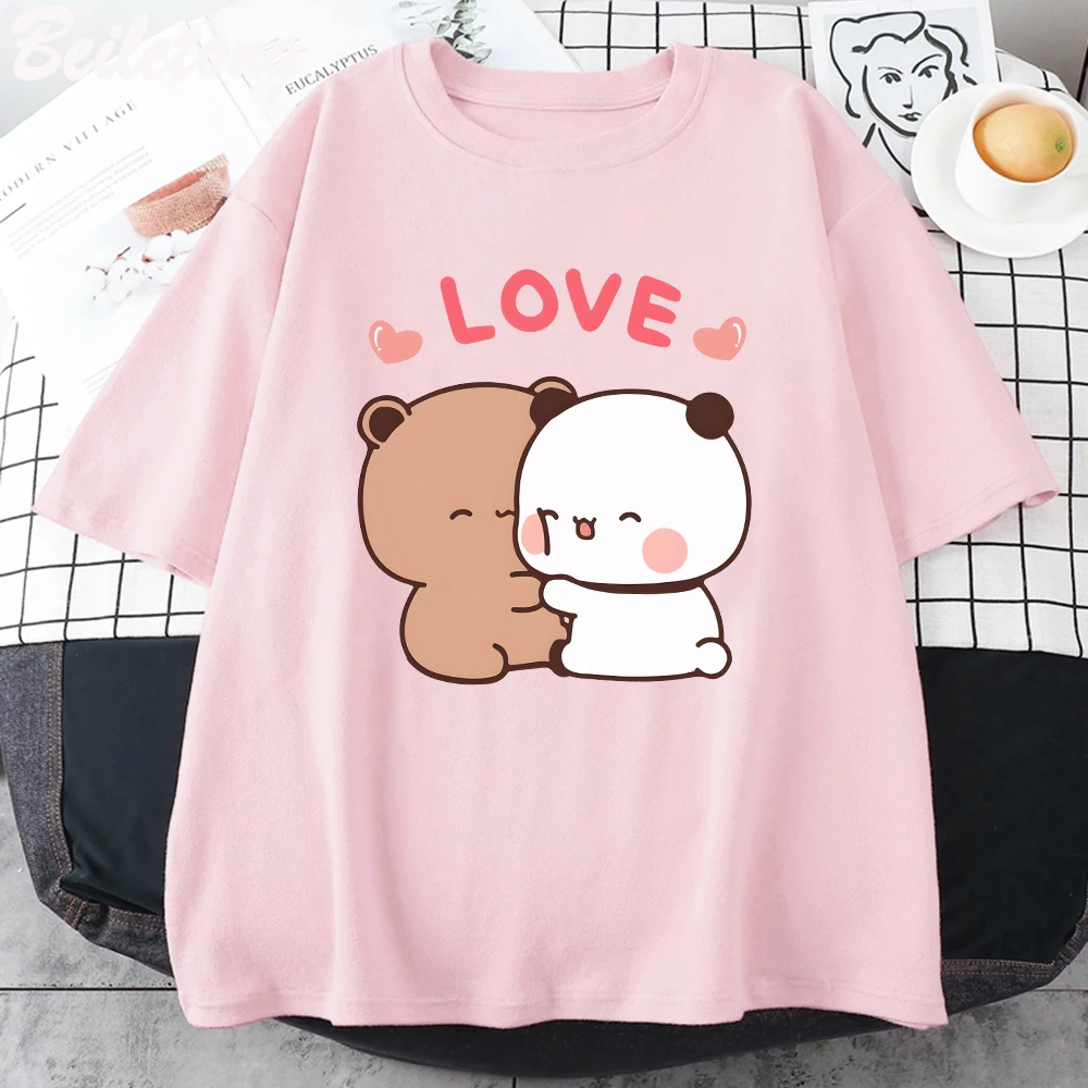 Panda Bear LOVE T Shirt Womens 100% Cotton Bubu Dudu Couple Tops Short Sleeve Print Summer Aesthetic Korean Tees Harajuku Casual
Panda Bear LOVE T Shirt Womens 100% Cotton Bubu Dudu Couple Tops Short Sleeve Print Summer Aesthetic Korean Tees Harajuku Casual