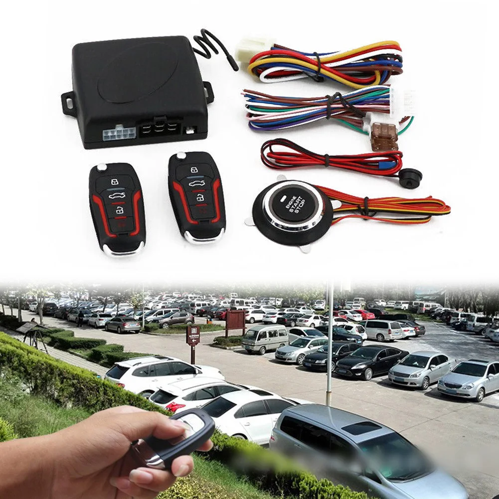 Car Keyless Lock Entry Engine Start Alarm System Push Button Remote Starter Stop 5V-12V Anti-theft Function
Car Keyless Lock Entry Engine Start Alarm System Push Button Remote Starter Stop 5V-12V Anti-theft Function