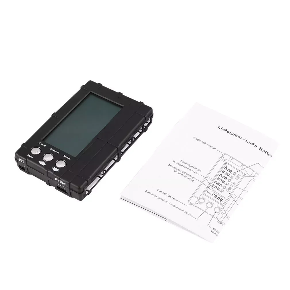3in1 Battery Balancer LiPo/LiFe 2-6s Balancing Discharger Voltage Meter Tester LCD Screen Register JST Connector for RC Model ht
3in1 Battery Balancer LiPo/LiFe 2-6s Balancing Discharger Voltage Meter Tester LCD Screen Register JST Connector for RC Model ht