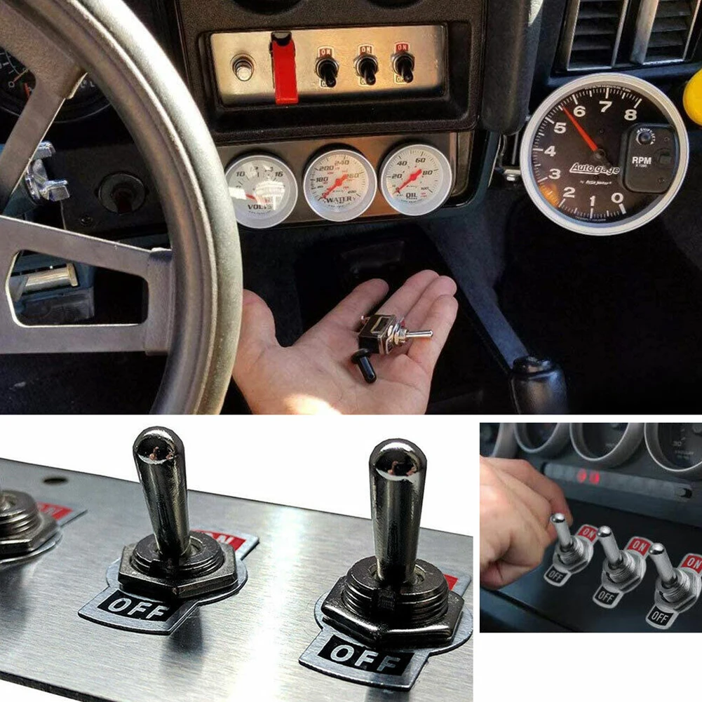 5x Toggle Switch 12V ON OFF Car Flick Dash Light Marine 12 Volt Switches Boat Car Accessories High-quality Toggle Switches
5x Toggle Switch 12V ON OFF Car Flick Dash Light Marine 12 Volt Switches Boat Car Accessories High-quality Toggle Switches