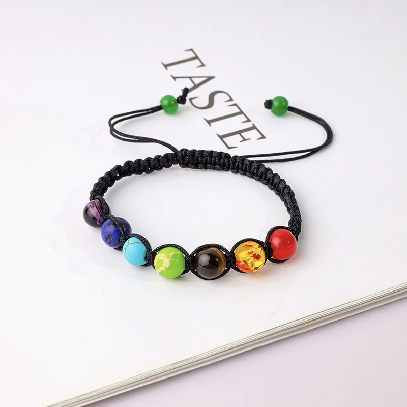 New Rainbow Colorful Weaving Bracelet Adjustable 7 Chakra Yoga Energy Bracelet Unisex Diffuser Charm Bracelet Gift For Women Men
New Rainbow Colorful Weaving Bracelet Adjustable 7 Chakra Yoga Energy Bracelet Unisex Diffuser Charm Bracelet Gift For Women Men