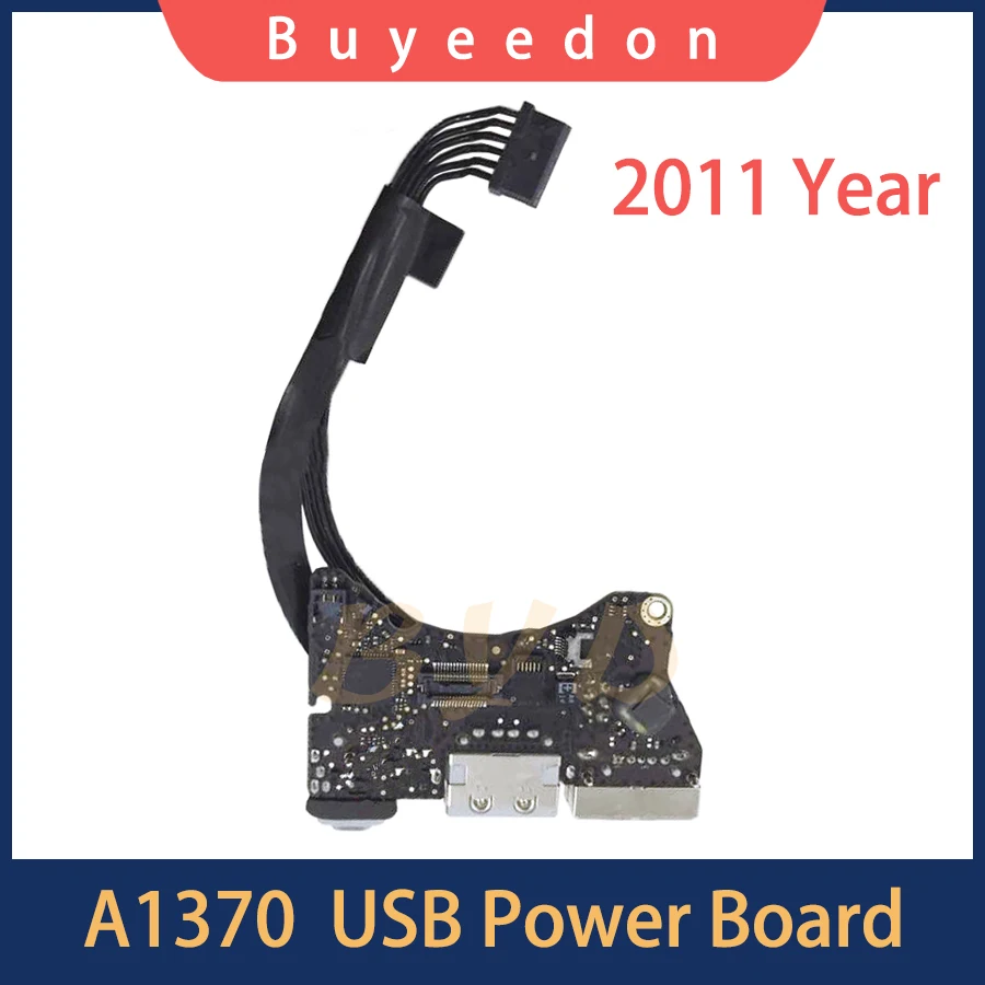 

Original I/O USB Audio Board 820-3053-A For MacBook Air 11" A1370 Power DC-IN Jack 2011 MC968 MC969 EMC 2471