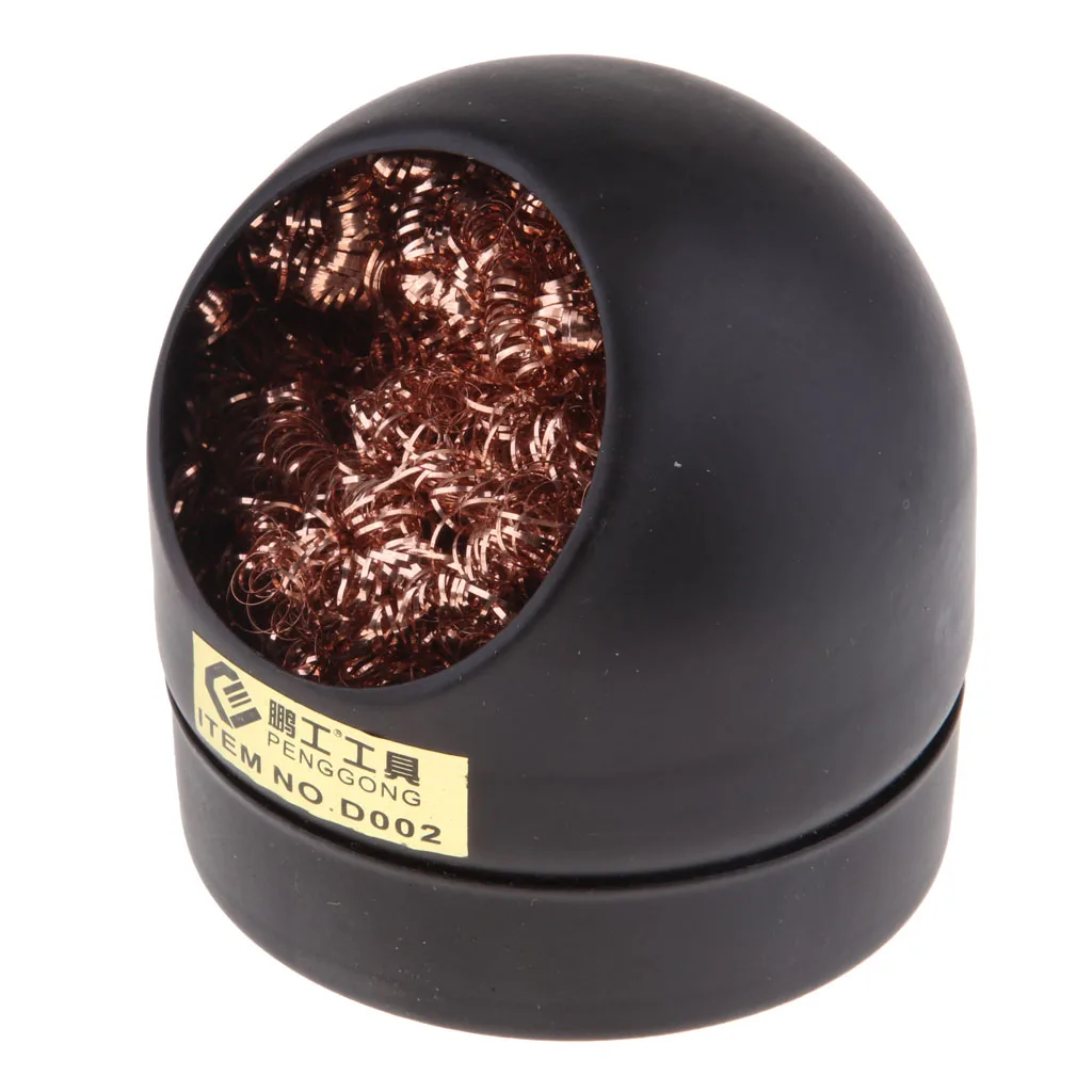 Professional No Water Needed Soldering Iron Tip Cleaner and Heavy Duty Holder Cleaning Wire Sponge Ball with Stand
Professional No Water Needed Soldering Iron Tip Cleaner and Heavy Duty Holder Cleaning Wire Sponge Ball with Stand