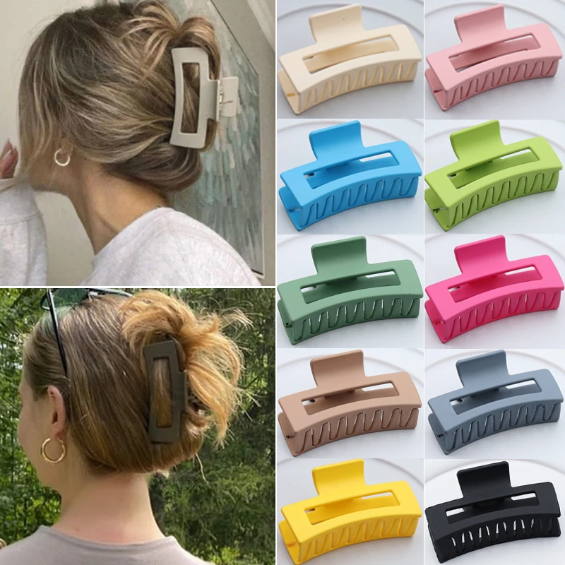 Korean Women Girls Plastic Hair Claws Hair Clips Headwear Large Size Hairpin Crab Barrette Fashion Ornament Hair Accessories
Korean Women Girls Plastic Hair Claws Hair Clips Headwear Large Size Hairpin Crab Barrette Fashion Ornament Hair Accessories