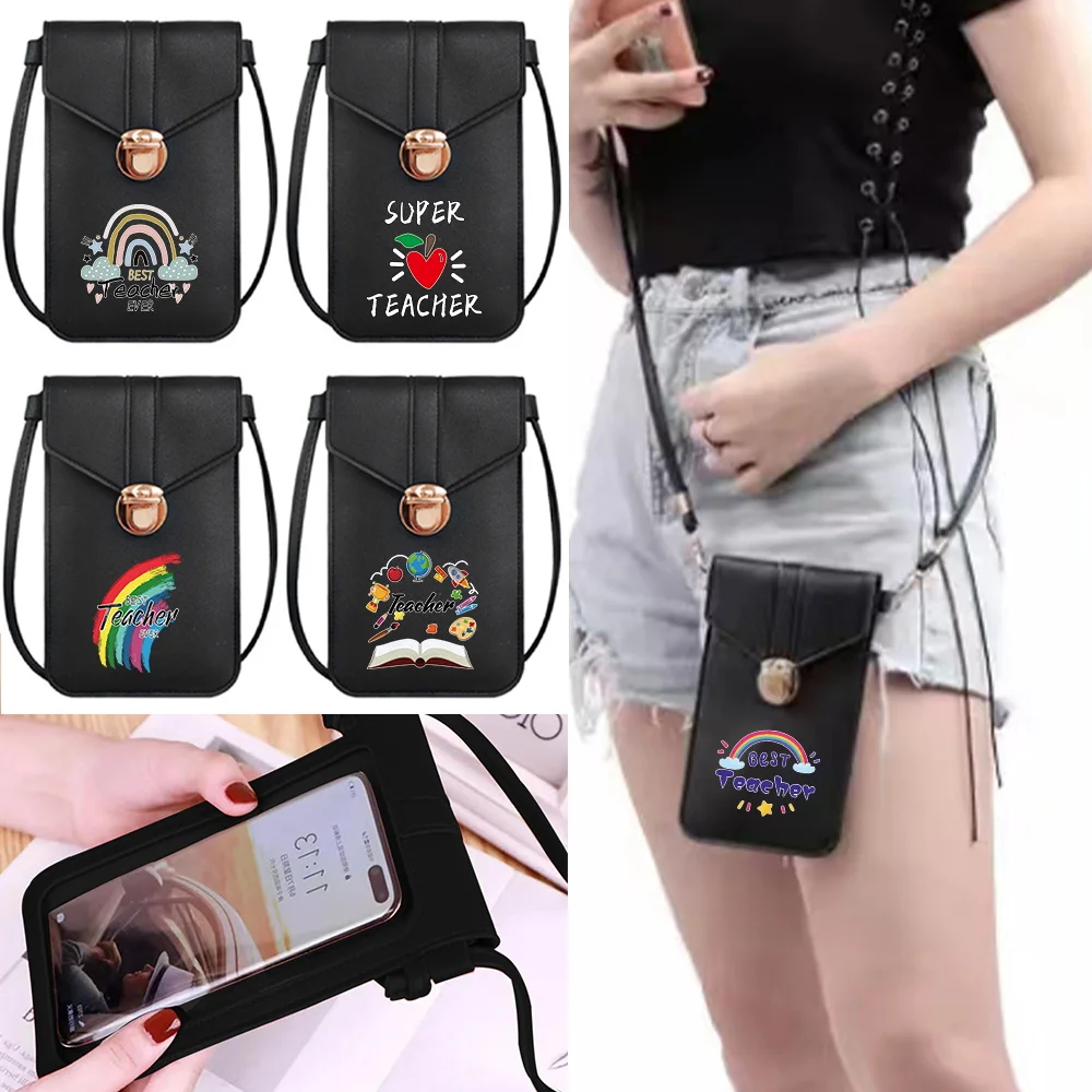 Fashion Small Handbags Crossbody Bags Women Mini PU Leather Shoulder Messenger Bag Teacher Print Touch Screen Cell Phone Pack
Fashion Small Handbags Crossbody Bags Women Mini PU Leather Shoulder Messenger Bag Teacher Print Touch Screen Cell Phone Pack