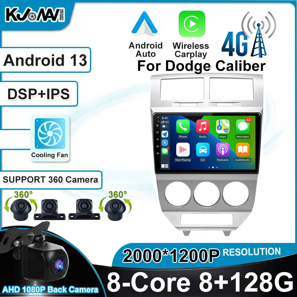 DSP Wireless Carplay For Dodge Caliber 2007-2010 Car Radio Multimedia Stereo Player WiFi GPS Navigation NO DVD Android 13
DSP Wireless Carplay For Dodge Caliber 2007-2010 Car Radio Multimedia Stereo Player WiFi GPS Navigation NO DVD Android 13