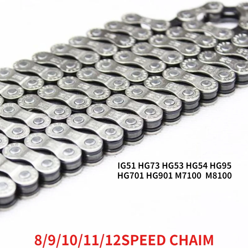 Bike Chain 9/10/11 Speed HG73 HG75 HG95 HG901Bike Chain Road MTB Mountain Bicycle Chain 116/118 Links
Bike Chain 9/10/11 Speed HG73 HG75 HG95 HG901Bike Chain Road MTB Mountain Bicycle Chain 116/118 Links