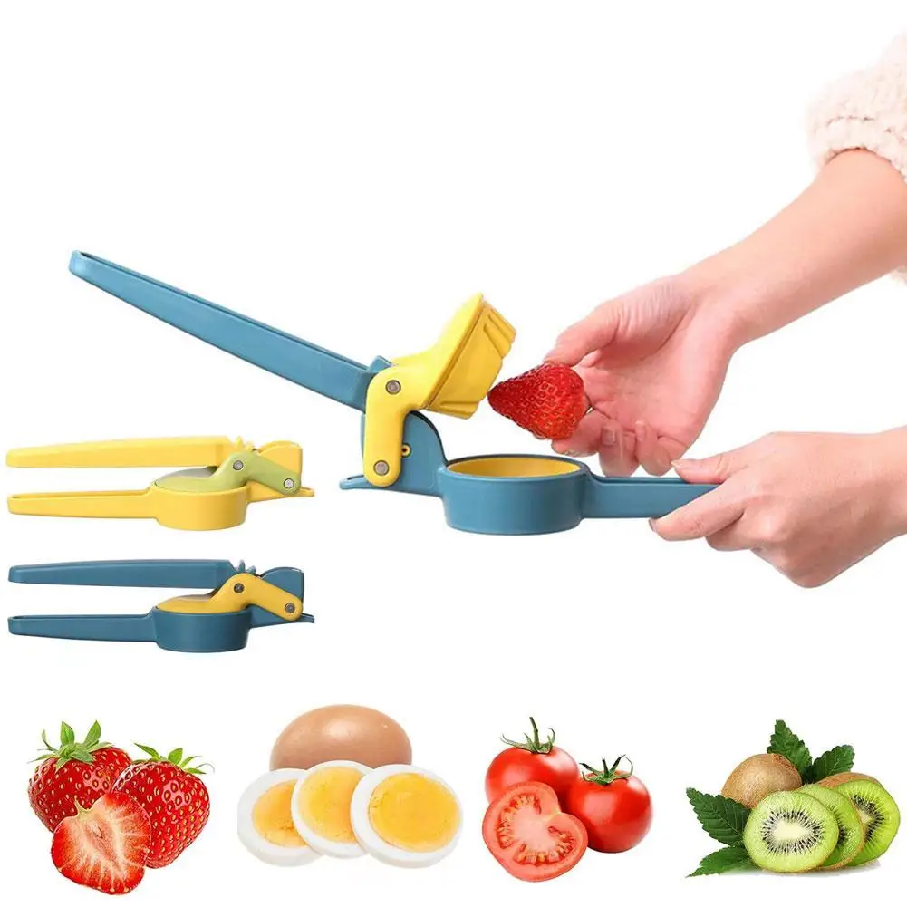 

Handheld Fruit Grape Cutter Tomato Strawberry Slicer Tool For Kitchen Vegetable Fruit Salad Cake Decoration Gadgets