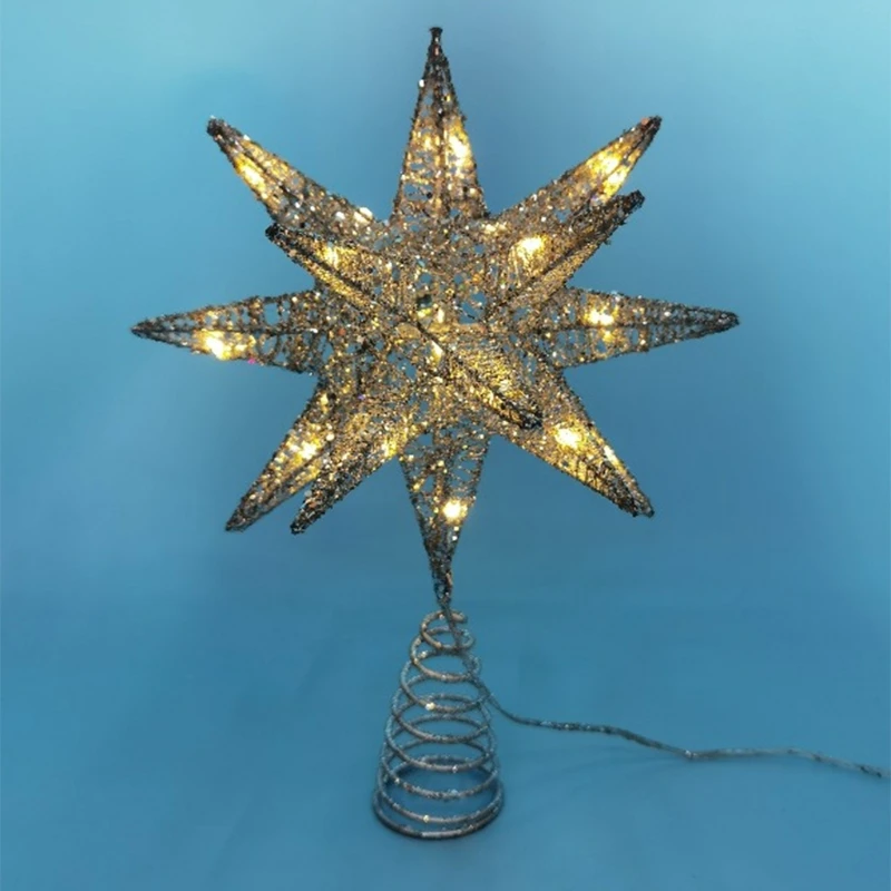 Christmas Tree LED Star Tree Battery Operated Treetop Decoration Hanging Xmas Decoration Ornament
Christmas Tree LED Star Tree Battery Operated Treetop Decoration Hanging Xmas Decoration Ornament