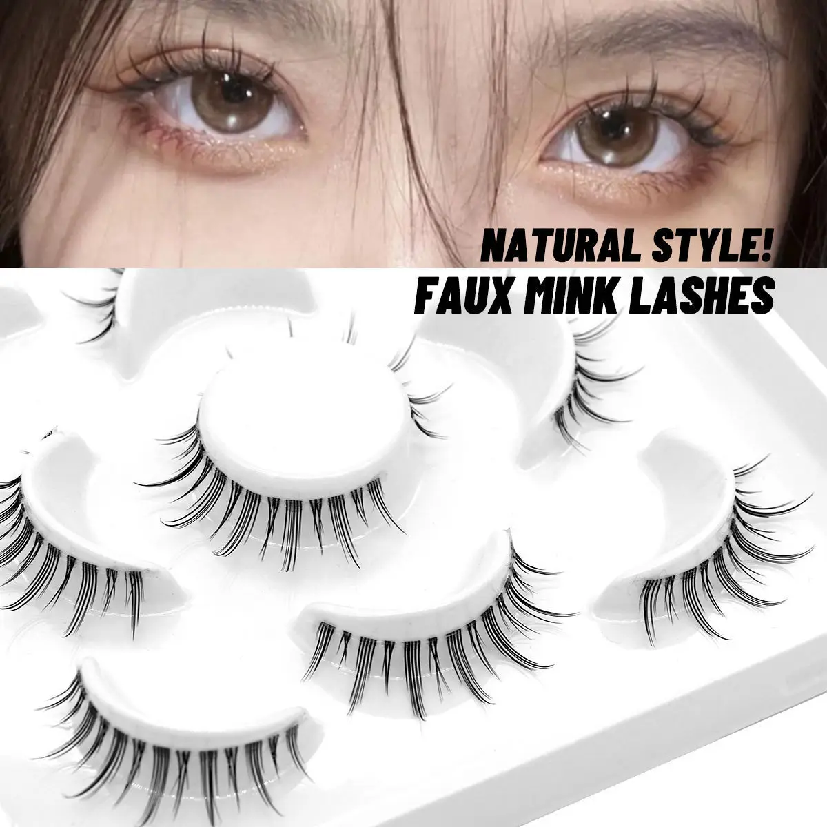5 Pairs Cosplay 3D Faux Mink Lashes Natural Short Full Strip Lashes Clear Band Soft Natural Eyelashes Extension Manga Lashes
5 Pairs Cosplay 3D Faux Mink Lashes Natural Short Full Strip Lashes Clear Band Soft Natural Eyelashes Extension Manga Lashes