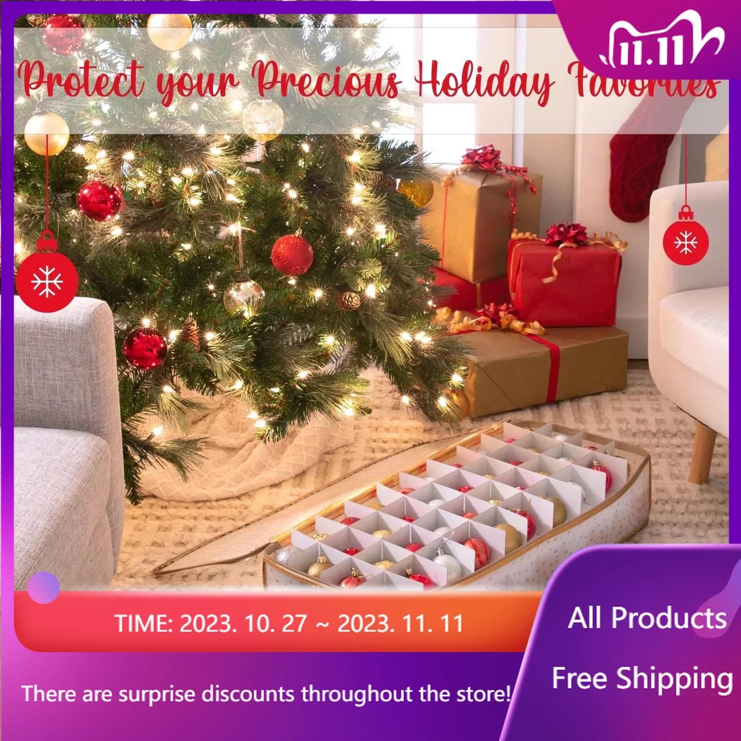 Plastic and Non Woven 80 Count Ornament Storage Organizer Box, Gold Fast Transportation
Plastic and Non Woven 80 Count Ornament Storage Organizer Box, Gold Fast Transportation