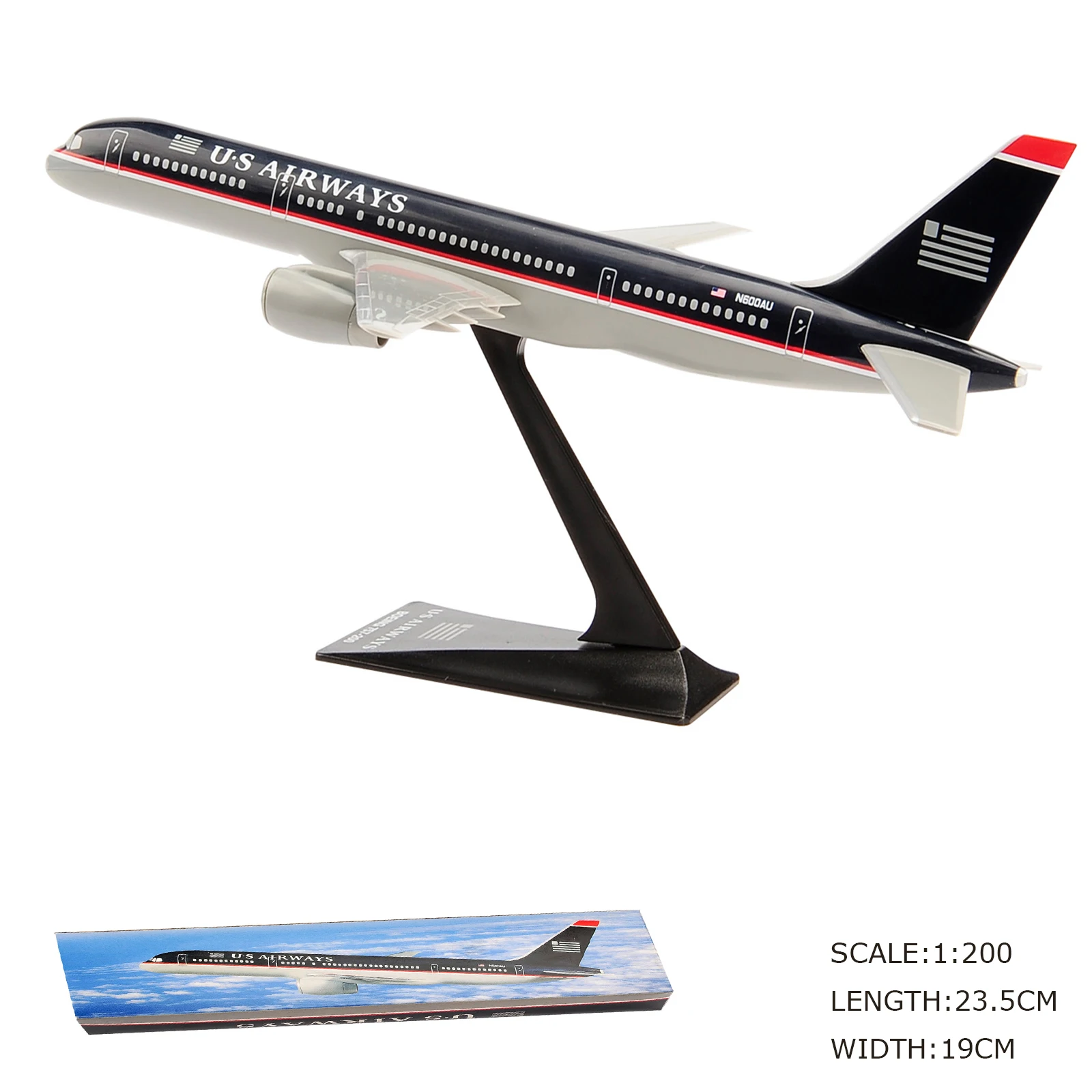 1/200 Scale Air US Airways B757-200 Airlines Assmebling Airplane Model Plane DIY For Collectible Souvenir Show Gift Toys 
1/200 Scale Air US Airways B757-200 Airlines Assmebling Airplane Model Plane DIY For Collectible Souvenir Show Gift Toys