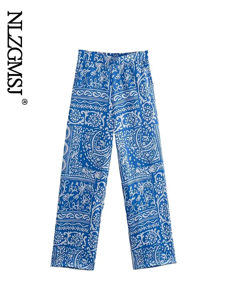 Nlzgmsj 2022 Women Spring Autumn Fashion Printed Straight Pants Vintage High Waist With Pockets Female Trousers Women Mujer
Nlzgmsj 2022 Women Spring Autumn Fashion Printed Straight Pants Vintage High Waist With Pockets Female Trousers Women Mujer