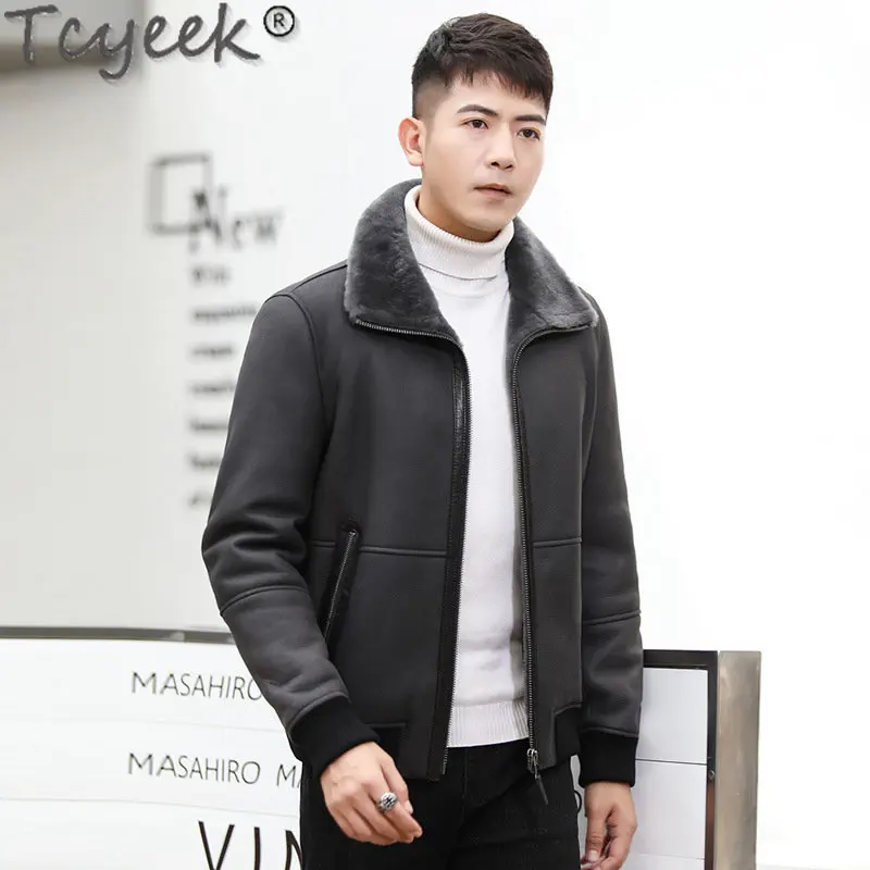 Tcyeek Men's Real Fur Coat Short Genuine Leather Jacket Clothes Winter Warm Natural Sheepskin Fur Jackets Man Chaquetas Hombre
Tcyeek Men's Real Fur Coat Short Genuine Leather Jacket Clothes Winter Warm Natural Sheepskin Fur Jackets Man Chaquetas Hombre