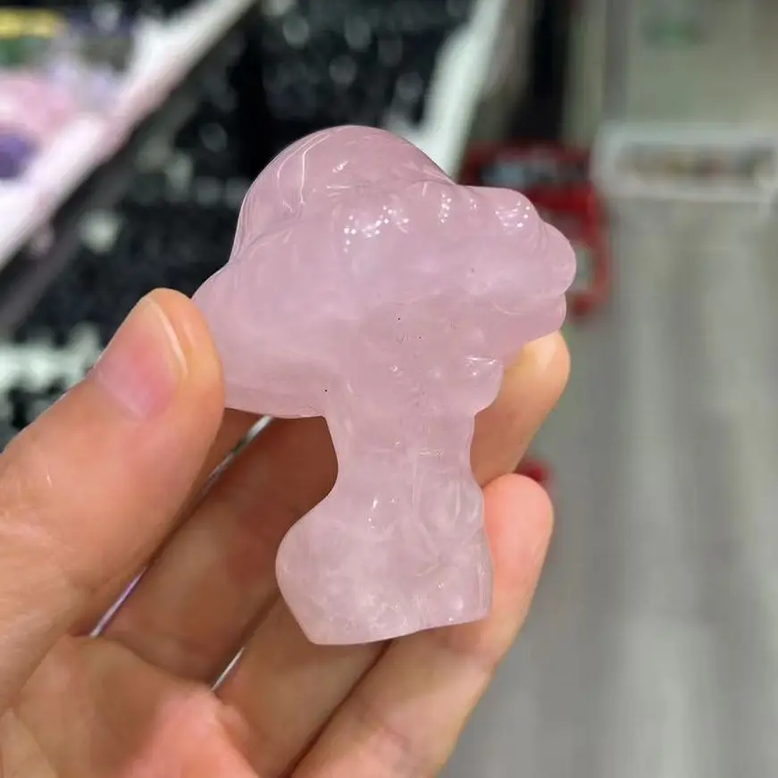 Natural Crystal Mushroom Model Statue Handmade Pink Quartz Female Body Fluorite Carved Crafts Figurine Home Ornament Gift
Natural Crystal Mushroom Model Statue Handmade Pink Quartz Female Body Fluorite Carved Crafts Figurine Home Ornament Gift