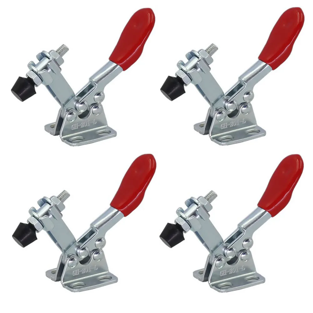 4 Pcs GH-201L Toggle Clamp Quick Release Tool Fixture Toggle Clamp Clamping Force 27Kg For Woodworking Workshop Equipment
4 Pcs GH-201L Toggle Clamp Quick Release Tool Fixture Toggle Clamp Clamping Force 27Kg For Woodworking Workshop Equipment