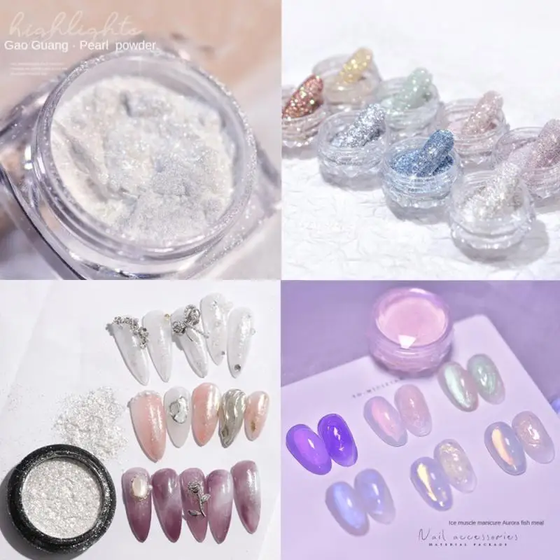 Mermaid Pearl Powder Mirror Aurora Nail Glitter Pink Gold Silver White Pigment Powder High Gloss Nail Art Manicure Decoration
Mermaid Pearl Powder Mirror Aurora Nail Glitter Pink Gold Silver White Pigment Powder High Gloss Nail Art Manicure Decoration