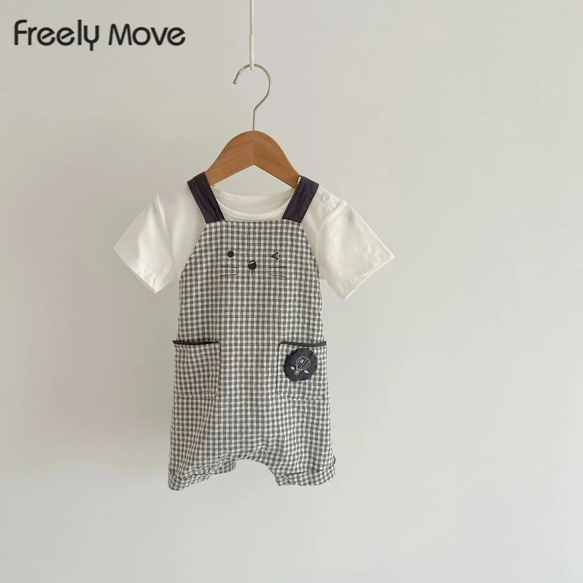 Freely Move Summer Newborn Baby Romper Plaid Baby Clothes Girl Rompers Cotton Sleeveless O-neck Infant Boys Romper
Freely Move Summer Newborn Baby Romper Plaid Baby Clothes Girl Rompers Cotton Sleeveless O-neck Infant Boys Romper