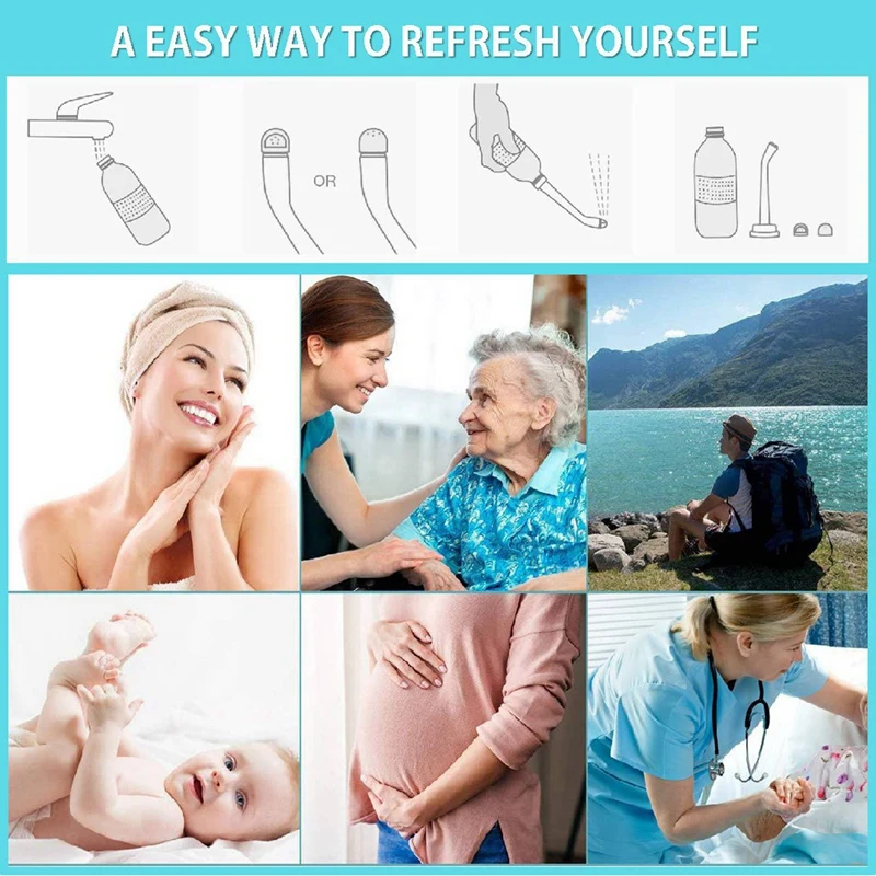 5X Upgraded 350Ml Portable Travel Handheld Bidet Sprayer Personal Cleaner Hygiene Bottle Spray Washing Tool For Pregnant
5X Upgraded 350Ml Portable Travel Handheld Bidet Sprayer Personal Cleaner Hygiene Bottle Spray Washing Tool For Pregnant