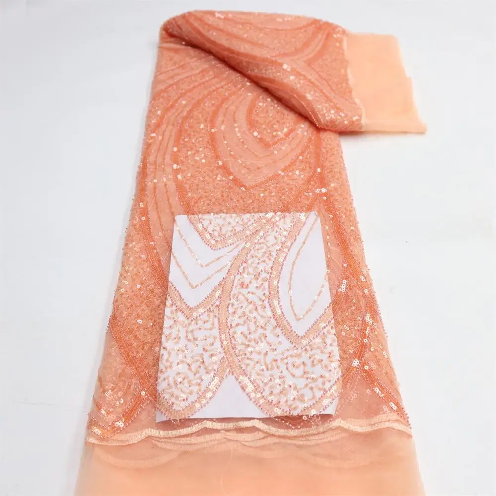 Latest Luxry Golod African Sequins Lace Fabric 2022 High Quality Nigerian Beaded Lace Fabric 5yrds Prom Dresses for Women LY1515
Latest Luxry Golod African Sequins Lace Fabric 2022 High Quality Nigerian Beaded Lace Fabric 5yrds Prom Dresses for Women LY1515