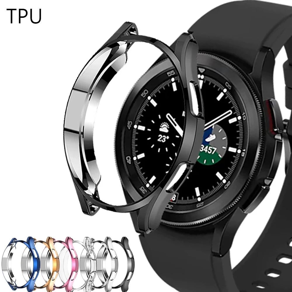 Case For Samsung Galaxy Watch Galaxy Watch 4 44mm/40 TPU Plated All-around Anti-fall Screen Protector Cover 4 Classic 46mm/42mm
Case For Samsung Galaxy Watch Galaxy Watch 4 44mm/40 TPU Plated All-around Anti-fall Screen Protector Cover 4 Classic 46mm/42mm