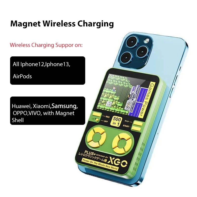 Retro Handheld Game Console 500Games In 1 DY02 5000mAh Charging Bank Magnet Wireless Fast Charging Support Type-C Output Pocket
Retro Handheld Game Console 500Games In 1 DY02 5000mAh Charging Bank Magnet Wireless Fast Charging Support Type-C Output Pocket