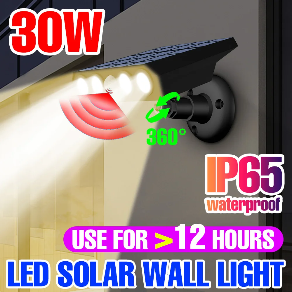 LED Solar Light IP65 Waterproof Outdoor Sunlight Powered Spotlight PIR Motion Sensor Street Lamp For Garden Lighting Wall Lamp
LED Solar Light IP65 Waterproof Outdoor Sunlight Powered Spotlight PIR Motion Sensor Street Lamp For Garden Lighting Wall Lamp