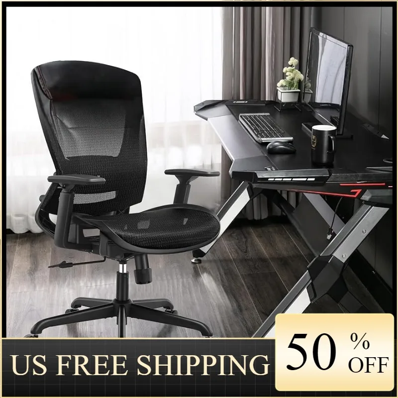 ELABEST Mesh Office Chair,Ergonomic Computer Desk Chair,Sturdy Task Chair- Adjustable Lumbar Support & Armrests
ELABEST Mesh Office Chair,Ergonomic Computer Desk Chair,Sturdy Task Chair- Adjustable Lumbar Support & Armrests