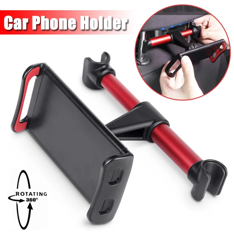 

Universal Car Back Seat Headrest Holder 360 Degree Rotation Bracket Fits for 4 To 11 Inch Smartphones and Tablets