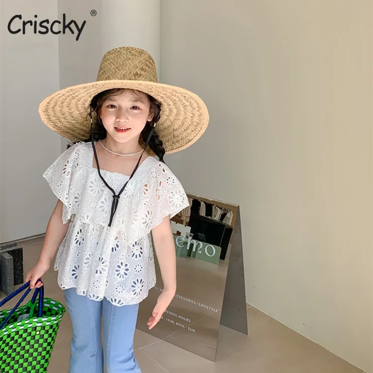 Criscky Kids Baby Girls Summer Short Sleeve Cotton Lace Casual Ruched Tops Shirts Toddler Children Blouses Clothing
Criscky Kids Baby Girls Summer Short Sleeve Cotton Lace Casual Ruched Tops Shirts Toddler Children Blouses Clothing