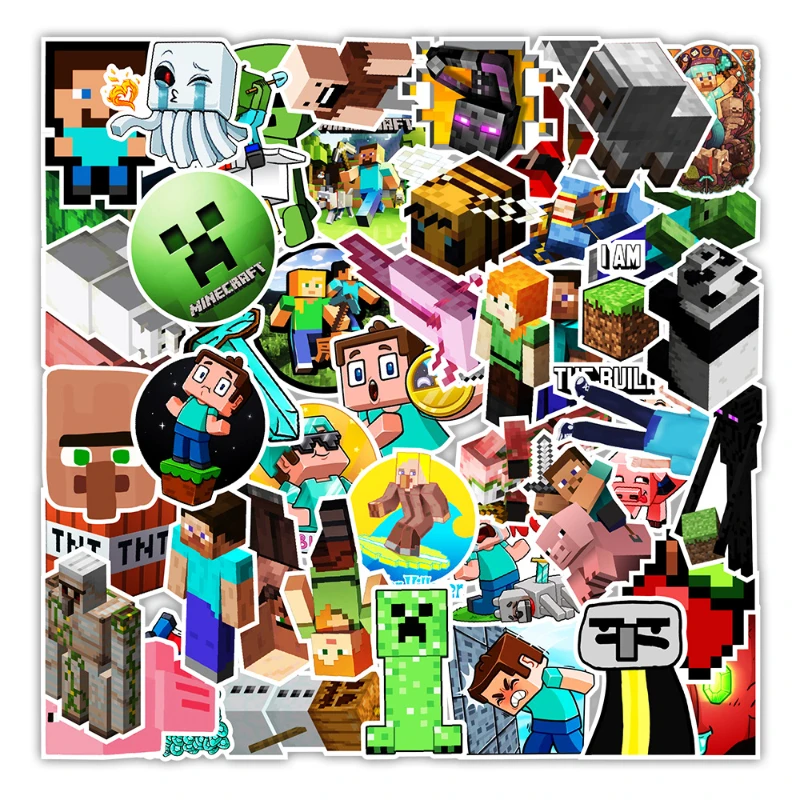 50 New 5-8cm Minecraft Digital Mosaic Tide Cool Graffiti Stickers Suitcase TV Wall Decoration Gift Like Children Not Repeat
50 New 5-8cm Minecraft Digital Mosaic Tide Cool Graffiti Stickers Suitcase TV Wall Decoration Gift Like Children Not Repeat