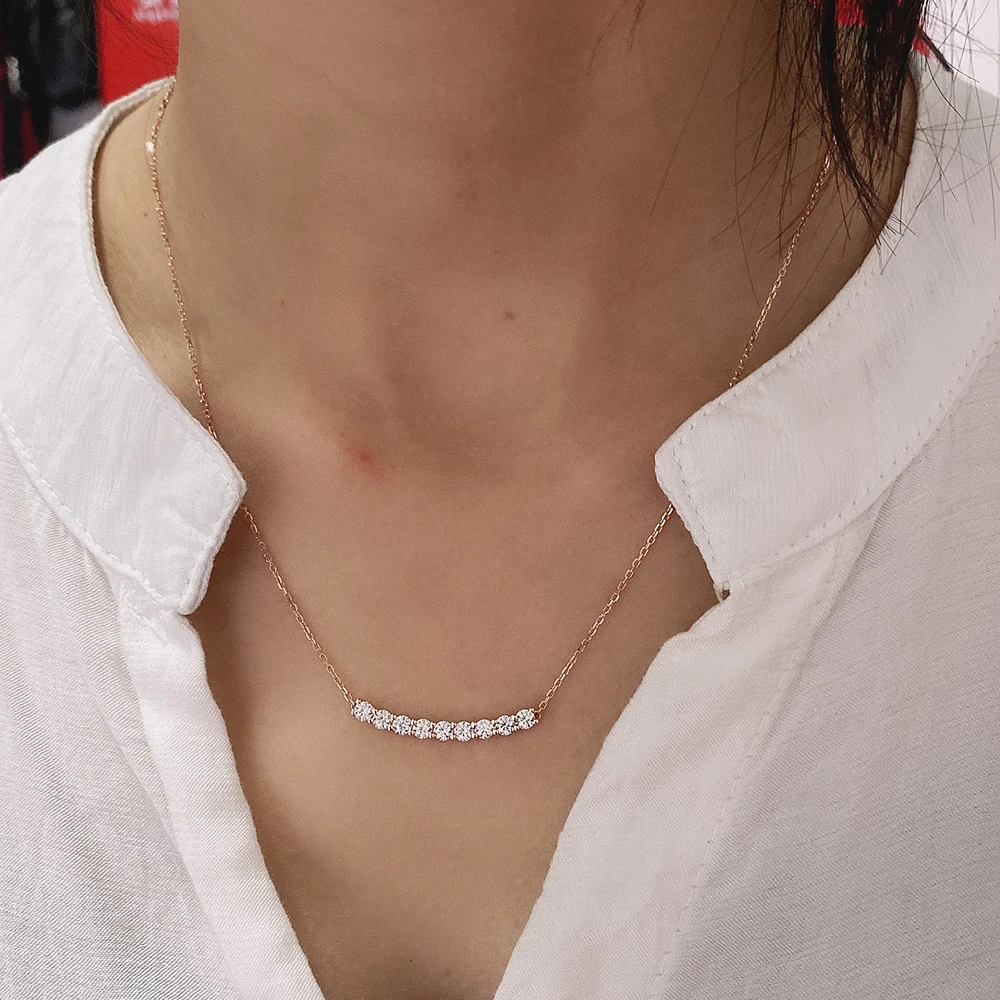 New Korean Fashion Cubic Zirconia Pendant Necklace Women Rose Gold Color Fashion Versatile Female Accessories Wedding Jewelry
New Korean Fashion Cubic Zirconia Pendant Necklace Women Rose Gold Color Fashion Versatile Female Accessories Wedding Jewelry