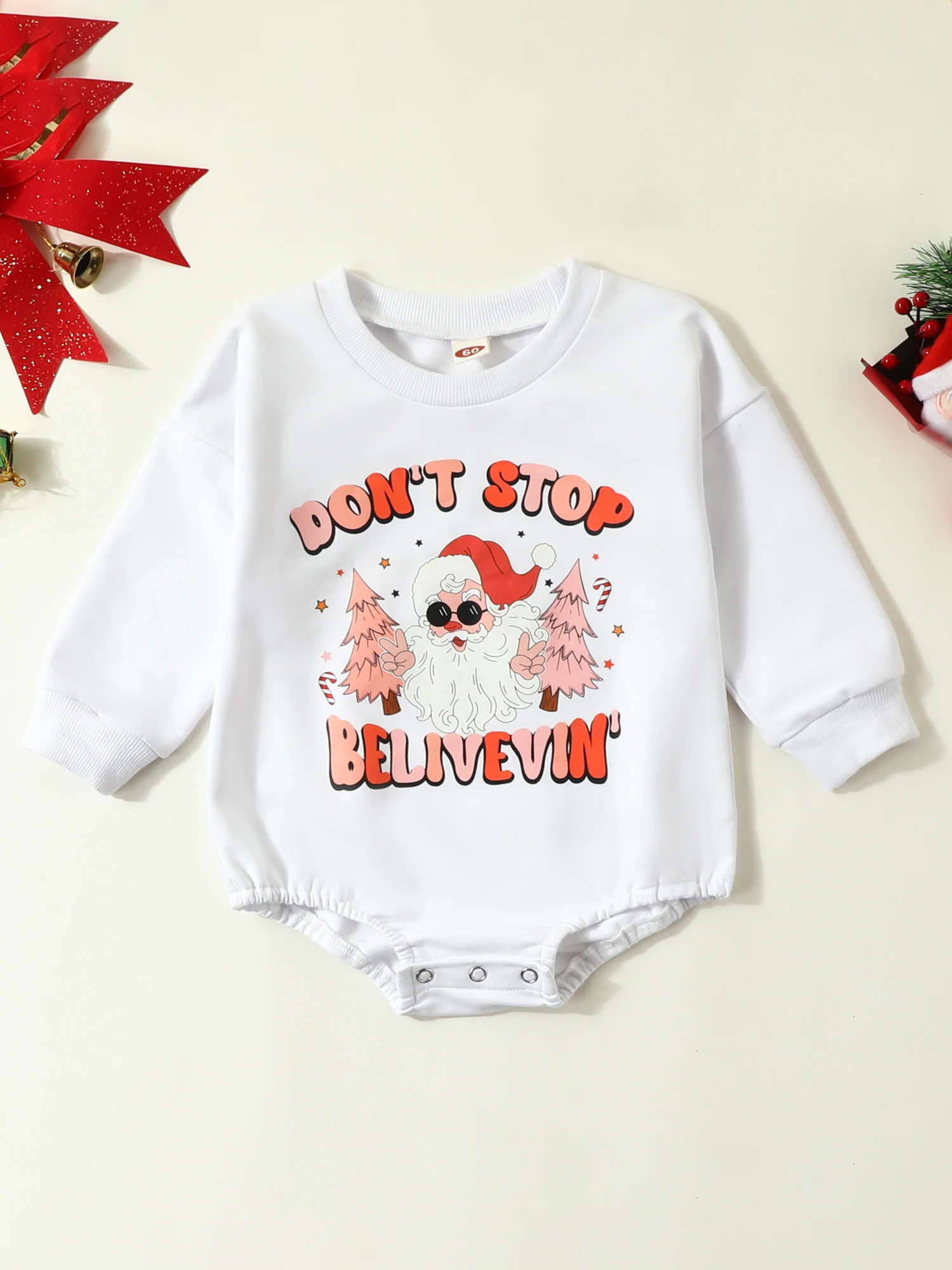 Baby Girls Boys Christmas Romper Letter Christmas Tree Cactus Print Round Neck Long Sleeve Jumpsuits Autumn Winter Bodysuits
Baby Girls Boys Christmas Romper Letter Christmas Tree Cactus Print Round Neck Long Sleeve Jumpsuits Autumn Winter Bodysuits